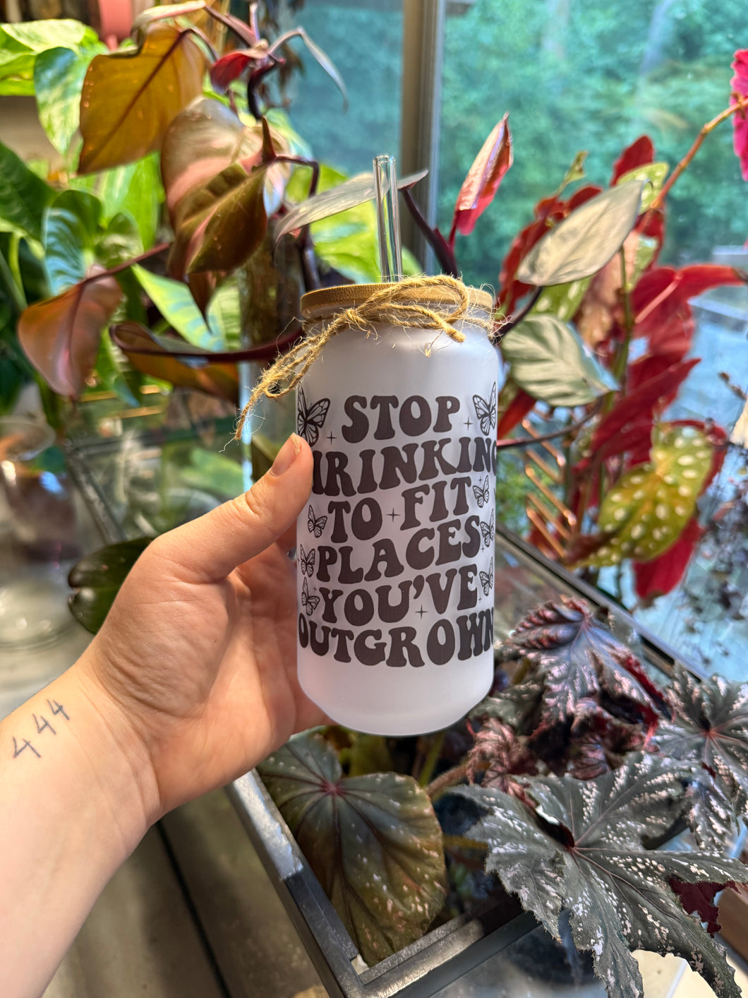 Outgrown 16oz Glass Tumbler