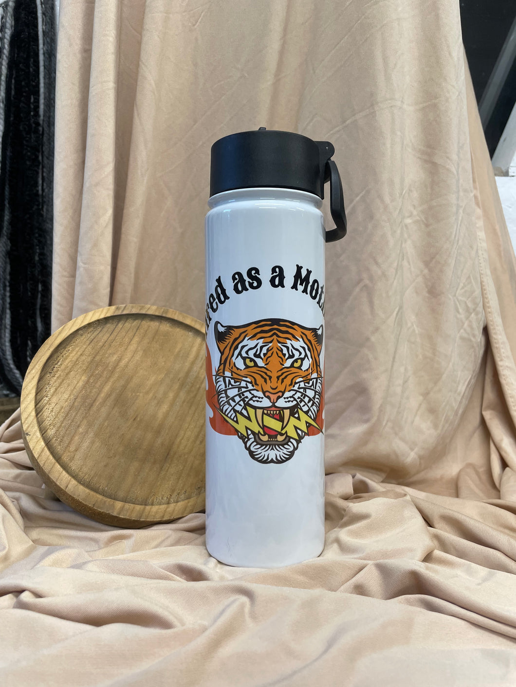 Tired mother water bottle