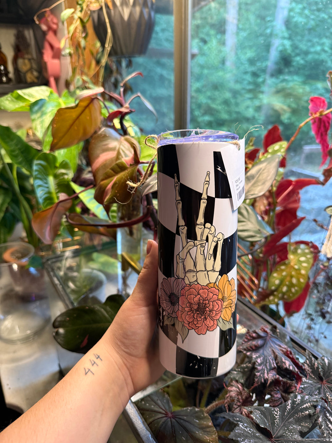 Skeleton Hand Tumbler