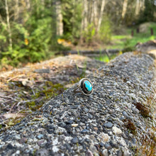 Load image into Gallery viewer, Turquoise Vintage Circle Ring
