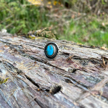 Load image into Gallery viewer, Turquoise Vintage Circle Ring
