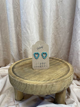 Load image into Gallery viewer, Vintage Turquoise Heart Earrings
