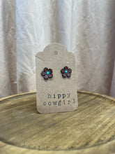 Load image into Gallery viewer, Western Rose Genuine Leather Earrings
