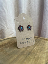 Load image into Gallery viewer, Western Rose Genuine Leather Earrings
