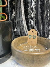 Load image into Gallery viewer, Vintage Turquoise Heart Earrings
